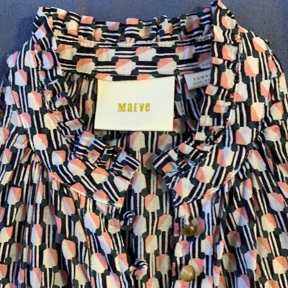 Maeve for Anthropologie Sleeveless Cotton Blouse, Size XS - Picture 6 of 15